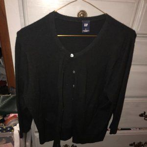 Gap Black Button Down Cardigan
